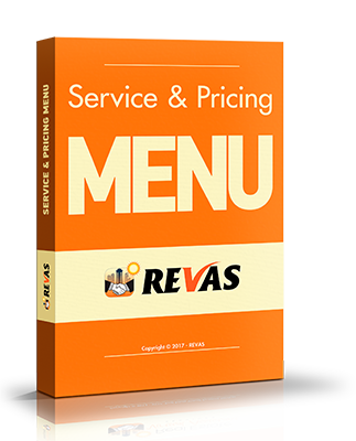 REVAS Service & Pricing MENU